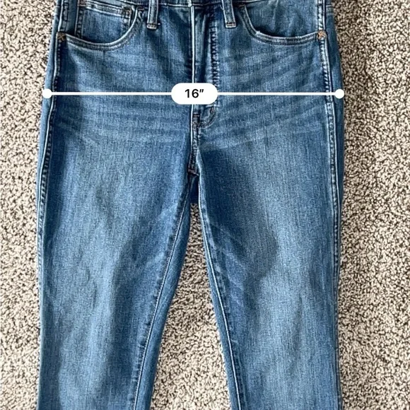 Madewell 10” High Rise Skinny Jeans - Medium Wash - Size 27 - Classic Minimal - Picture 10 of 11